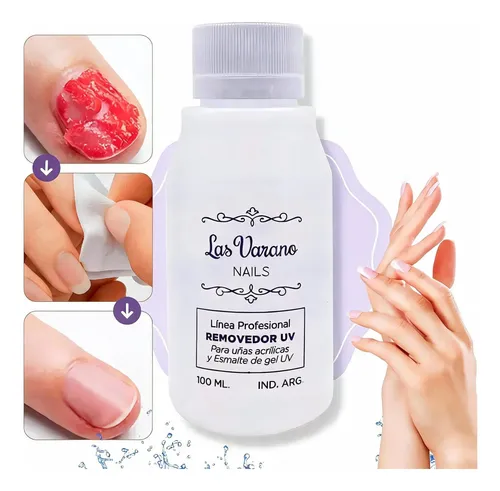 Removedor Para Uñas Semipermanentes Las Varano 100ml