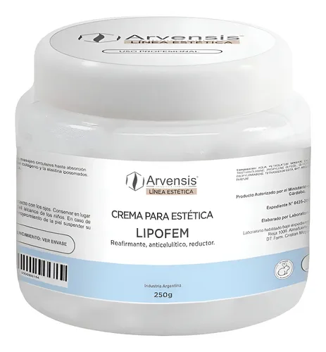 Crema Lipo Fem Radiofrecuencia Colageno Elastina Arvensis