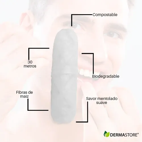 Hilo Dental Sustentable Fibras Maíz Biodegradable Yensen