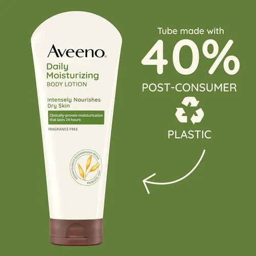 Aveeno Loción Corporal Hidratante Diaria, Sin Fragancia, 8 .