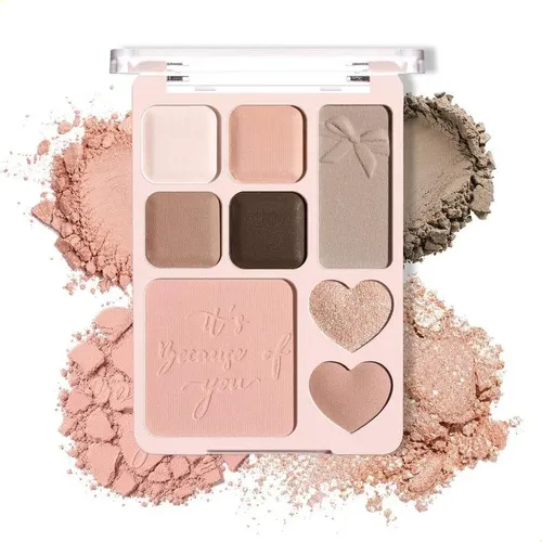 Paleta De Contorno De Rubor Y Sombra De Ojos Todo En Uno (02