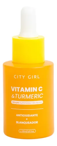 Serum Facial Vitamina C Antioxidante + Blanqueador City Girl Momento De Aplicación Día Tipo De Piel Todo Tipo De Piel