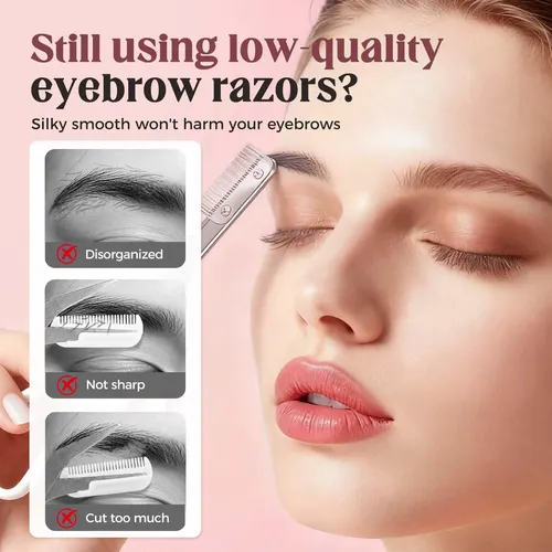 Tijera Recortadora De Cejas, Kit De Cuidado De Cejas De