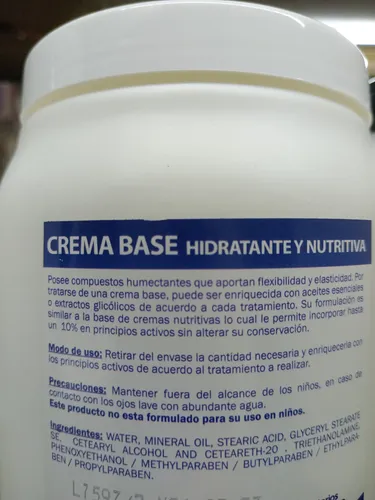 Crema Base X 1 Kg. **nectares**