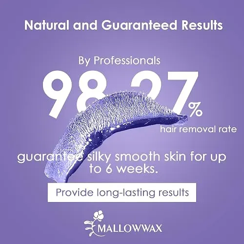 Mallowwax Perlas Cera Dura Lavanda Para Depilacion Vello