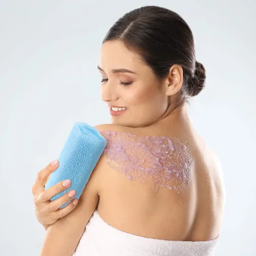 Toalla Exfoliante De Nylon Boao 4 Piezas 90×30 Cm Multicolor