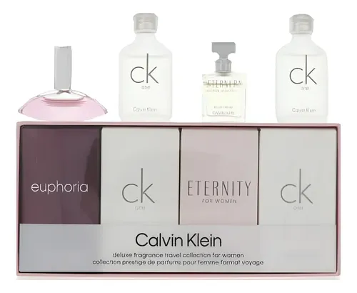 Set 4 Piezas Calvin Klein Ck Edp 5 Ml X 4 Mini Perfume Mujer