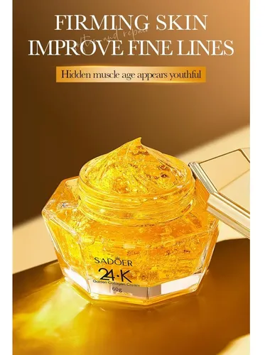 Crema Facial 24k Gold Collagen Niacinamide Centella