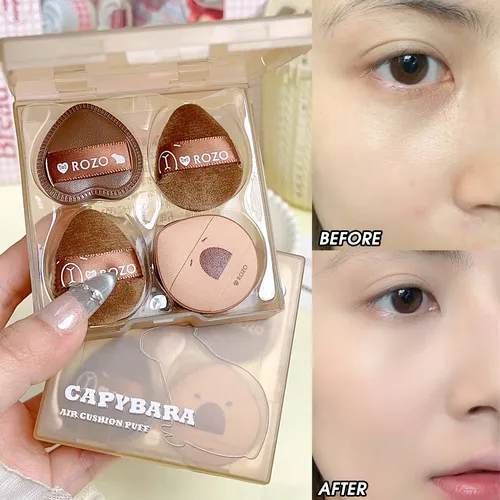 J Herramientas Maquillaje Seco Húmedo Capybara Mini Soft