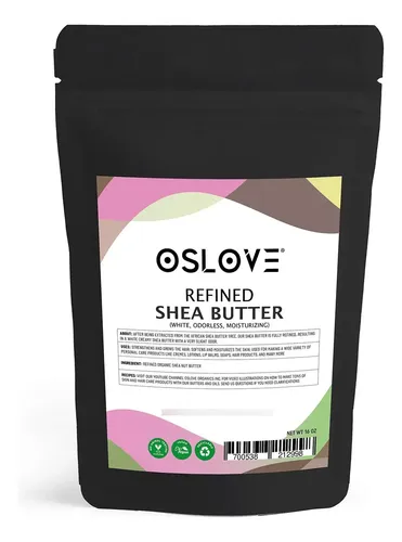 Manteca De Karité Refinada Orgánica Oslove Organics 473 Ml
