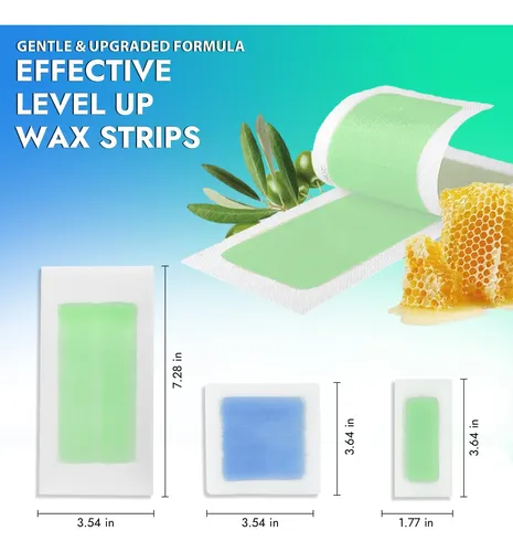 Kit De Tiras De Cera Waxkiss, 70 Unidades, 3 Tamaños