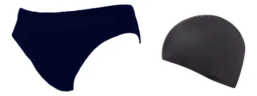 Zunga Hombre Slip Natacion Resistente Cloro Y Gorro