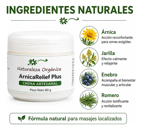 Crema Arnica Dolores Contracturas Artrosis X 60 G