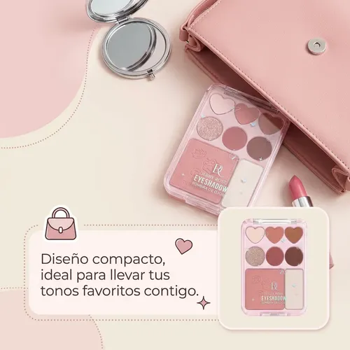 Debby Rose Eyeshadows Sombra De Ojos De 8 Colores 12g