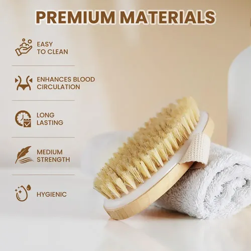 Cepillo Corporal De Cepillado En Seco, Cepillo Exfoliante