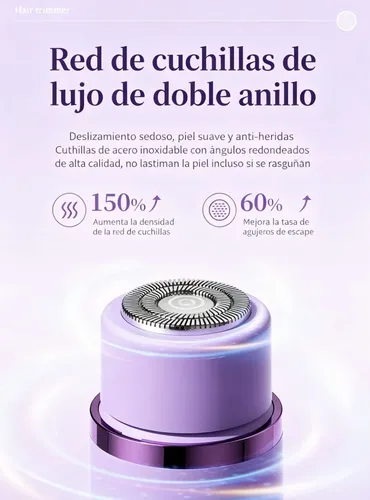 L Depiladora Inalambrica Mujeres Rasuradora Modelo Digital