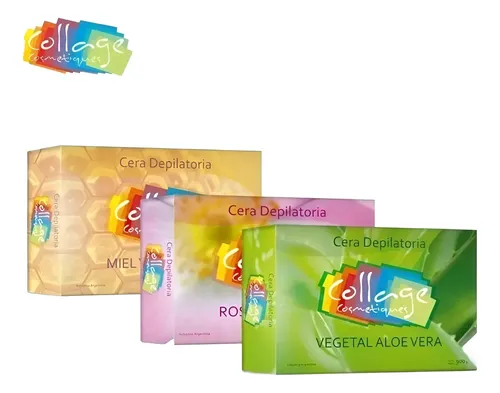 Cera 900gr Sistema Español X6 Unidades Collage Lefemme