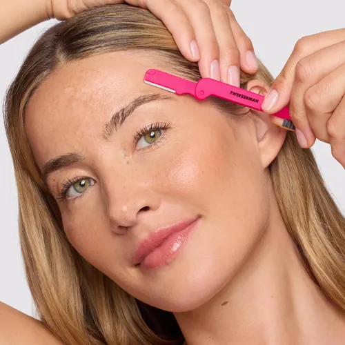 Kit Brow Rescue Tweezerman Rosa Y Negro Con Minipinza Inclin