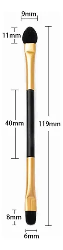 Pincel Doble Para Sombra, Esponja, Delineador