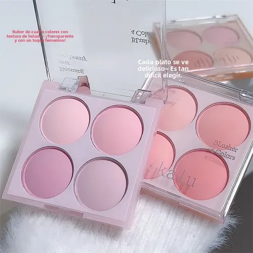 Paleta 4 En 1 Contorno Rubor Mate Satinado Iluminador