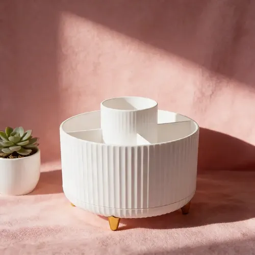 Organizador Maquillaje Giratorio Porta Cosmeticos Multiuso