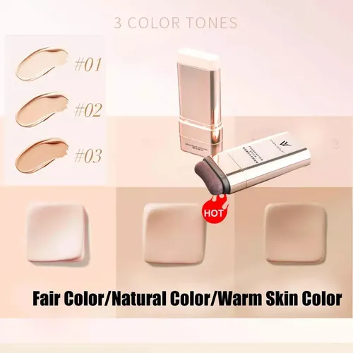Base De Maquillaje En Barra Vivien Beauty, 2 En 1 Vivienbeau