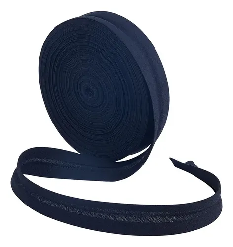 Set De Cintas Planas De Poliéster Y Algodón Negro 20 Mm Negro Sólido