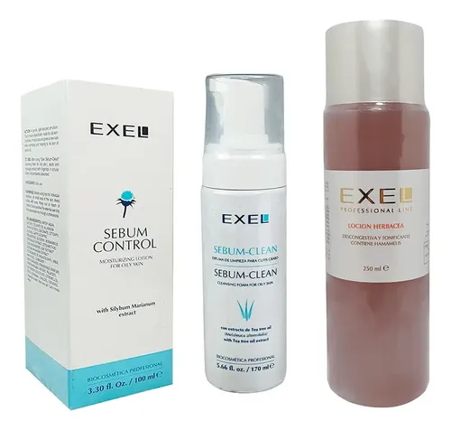Kit Rutina Skincare Nutricion Y Control Piel Grasa Exel