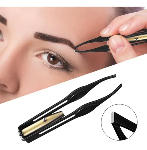 Pinzas Led De Acero Inoxidable Para Maquillaje Y Cejas, 4 Un