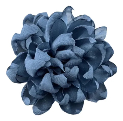 4 Broche De Flores Con Pinza Para El Pelo Para Azul Oscuro
