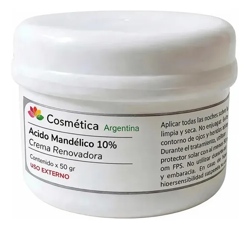 Crema Renovacion Celular C/ Mandelico 10% Manchas Acne 50 Gr