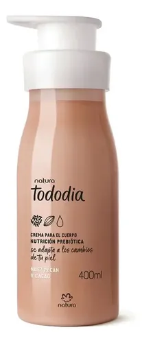 Todo Dia Crema Corporal Hidratante 400 Gr Natura Nuez De Pecan Y Cacao
