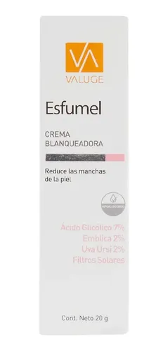 Esfumel Valuge Crema Blanqueadora Anti Manchas 20gr