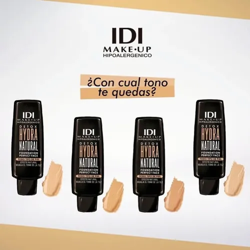Base De Maquillaje Fluida Detox Hydra Natural Idi