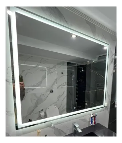 Espejo Rectangular Luz Led 120x90cm Touch On/off Dimerizable