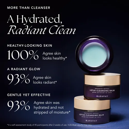 Bálsamo Limpiador Facial Ranavat Lotus, 3.4 Oz, Desmaquillan