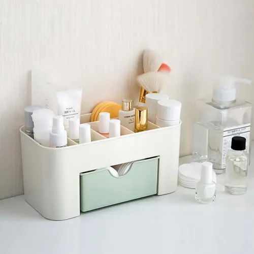 Organizador de cosméticos, soporte para lápices de maquillaje con cajón