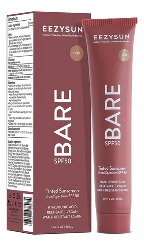 Protector Solar Tintado Eezysun Bare Spf 50 Deep