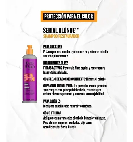 Tigi Bed Head Serial Blonde Shampoo + Acondicionador 970 Ml