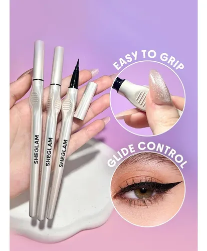 Delineador Líquido Sheglam Glide Control Negro Mate 15.29