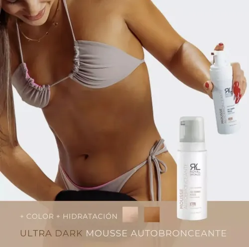 Kit Autobronceante Dha 10%+ 1% E Ultra Dark+ Aplicador Royal