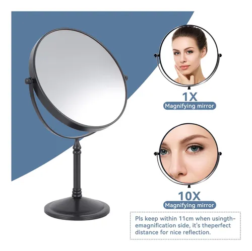Espejo De Maquillaje Dowry Dowry2202b-8×10 Con Aumento 10x
