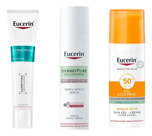 Eucerin Cuidado Piel Grasa + Manchas Post Acné Grasa Día/noche