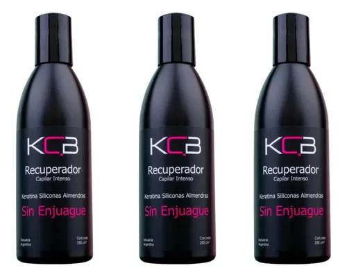 3 Kcb Recuperador Capilar Crema Peinar Sin Enjuague X 3
