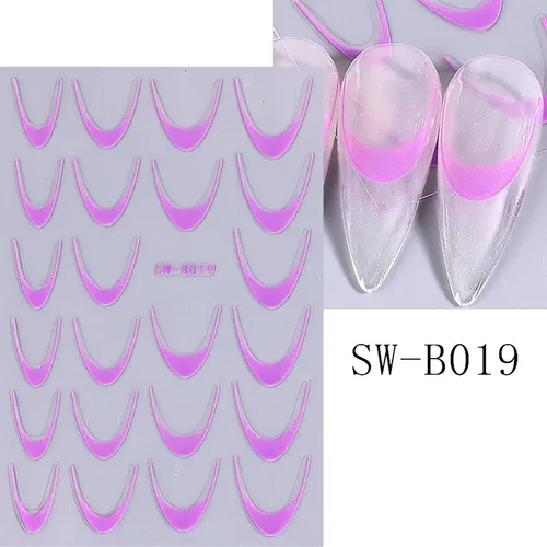 Adhesivos Para Uñas De Manicura, Pegatinas Con Puntas France