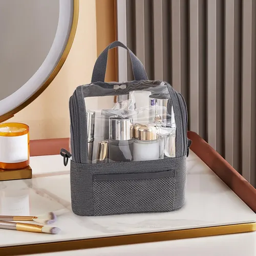 Bag Cosmetics Clear Toiltries Neceser, Bolsa Con Forma De Z