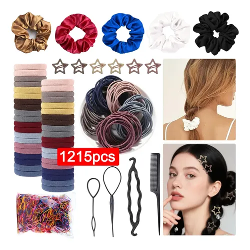 1215pzs Accessories For Cabello Scrunchies Donas Ligas Banda