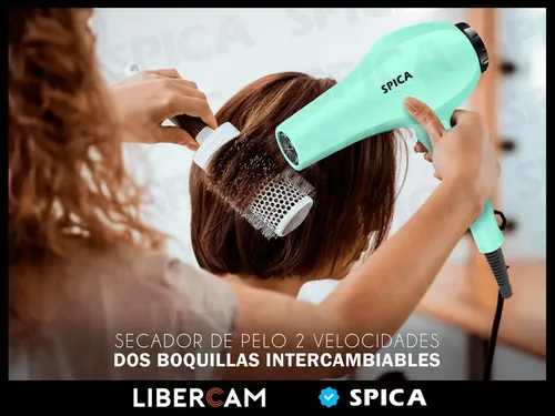 Secador Pelo Cabello Spica Sp-1900 2 Velocidades Color Rosa