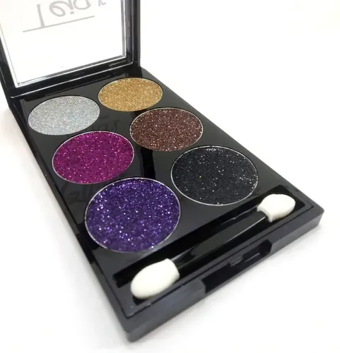 Paleta Sombras Ojos Glitter Eyeshadow Tejar Set 3 Unidades