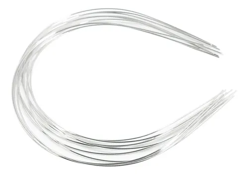 Práctico Aro De Pelo De Acero Inoxidable De 1,2 Mm, 2 X 10 P